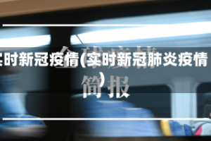 实时新冠疫情(实时新冠肺炎疫情)