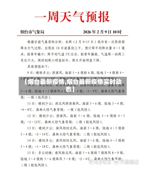 【烟台最新疫情,烟台最新疫情实时动态】-第1张图片