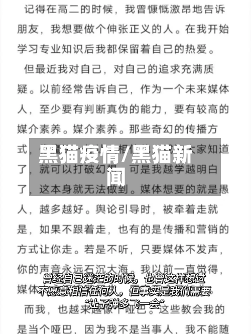 黑猫疫情/黑猫新闻-第2张图片
