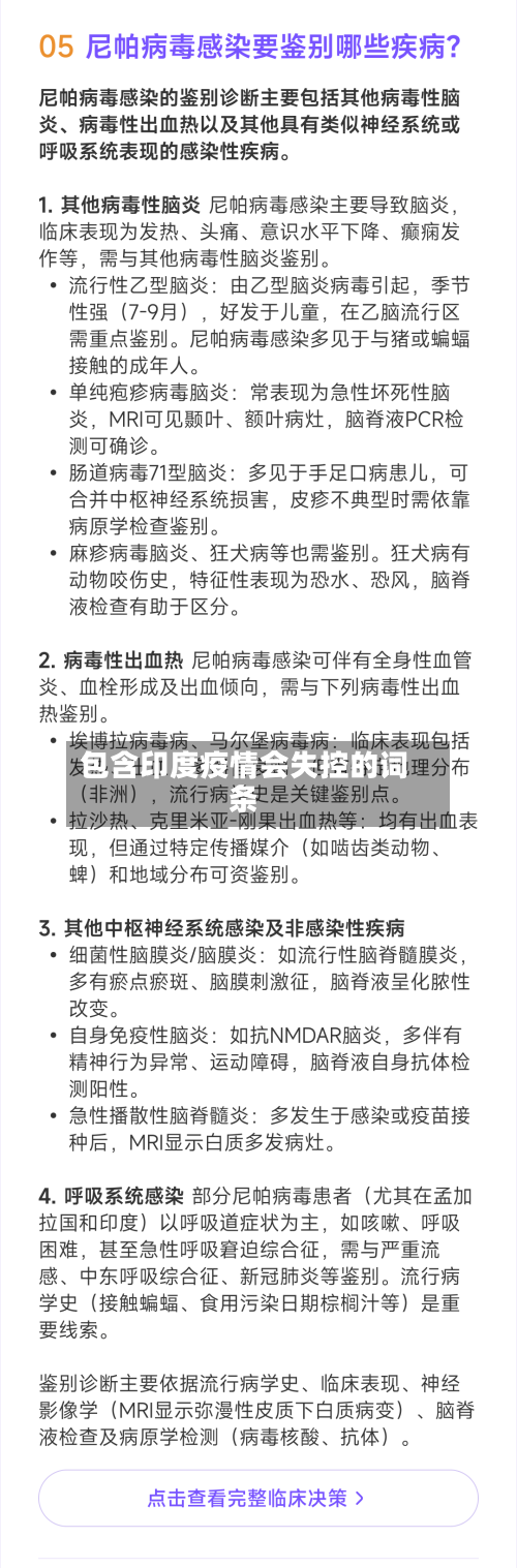 包含印度疫情会失控的词条-第1张图片