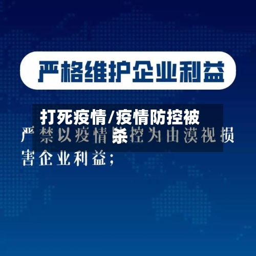 打死疫情/疫情防控被杀-第2张图片