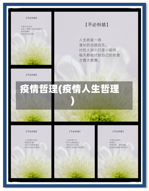 疫情哲理(疫情人生哲理)-第2张图片