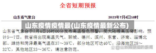 山东疫情疫情最(山东疫情最新公布)-第1张图片