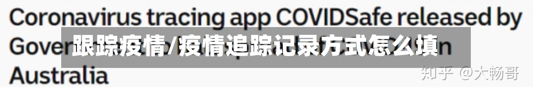 跟踪疫情/疫情追踪记录方式怎么填-第3张图片